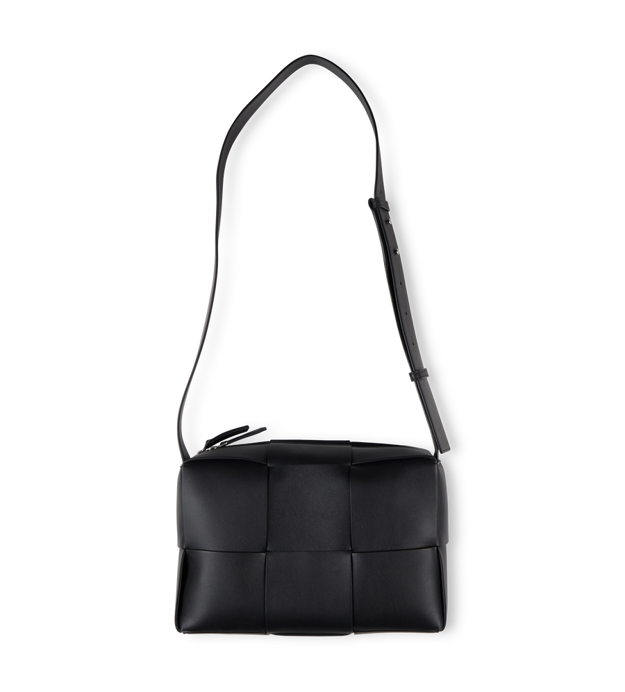 Arco Intreccio Camera Bag Black-Silver