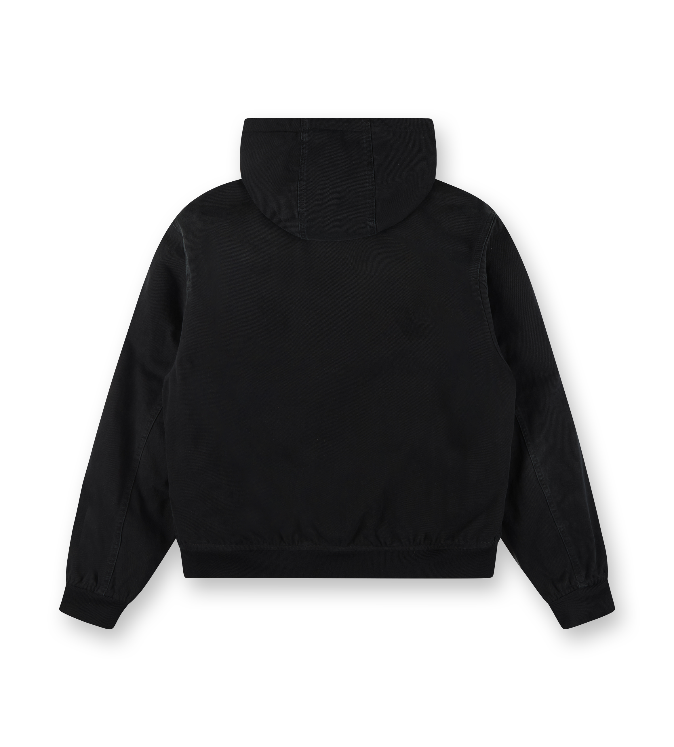 Denim Hooded Jacket Black