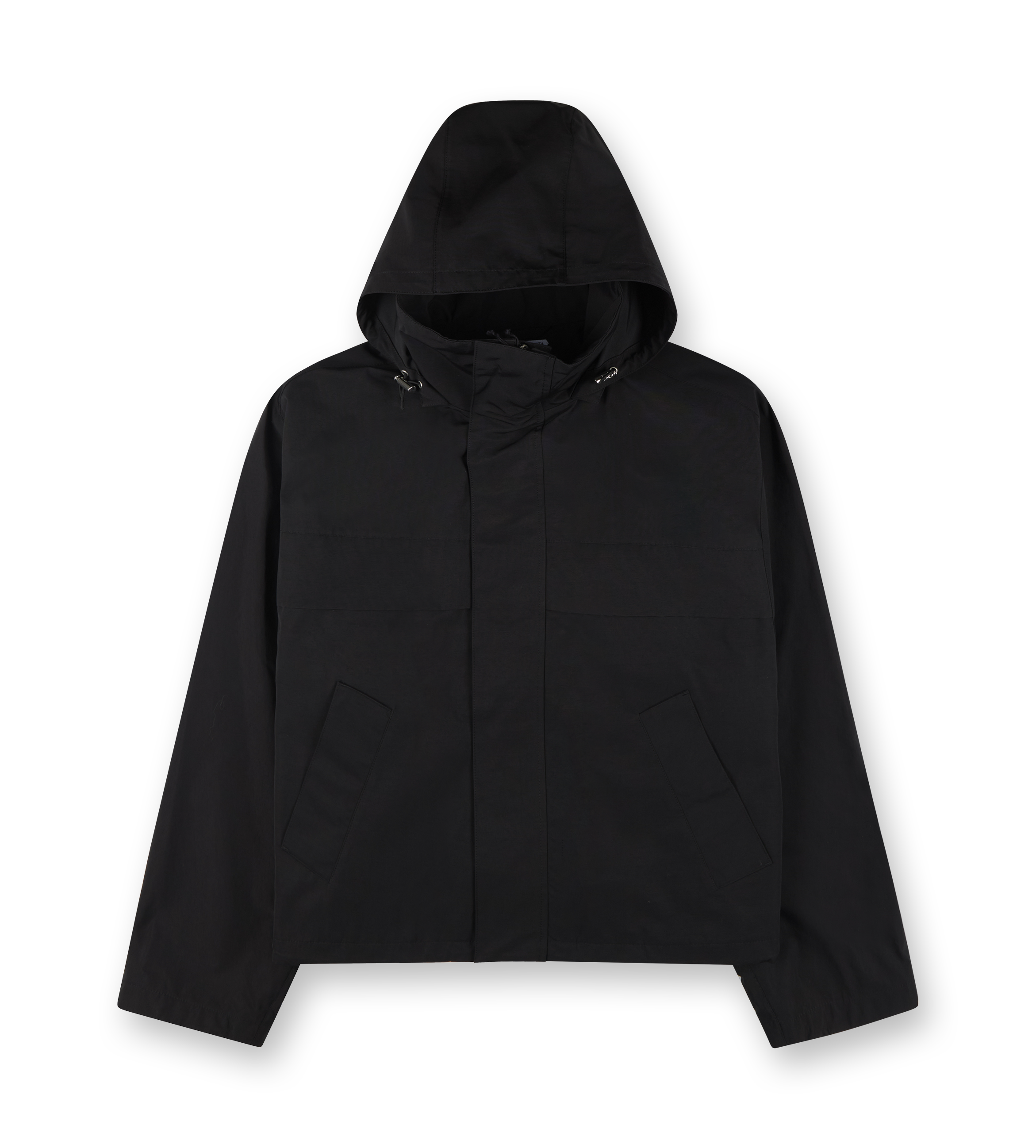 Technical Faille Blouson Coat Black