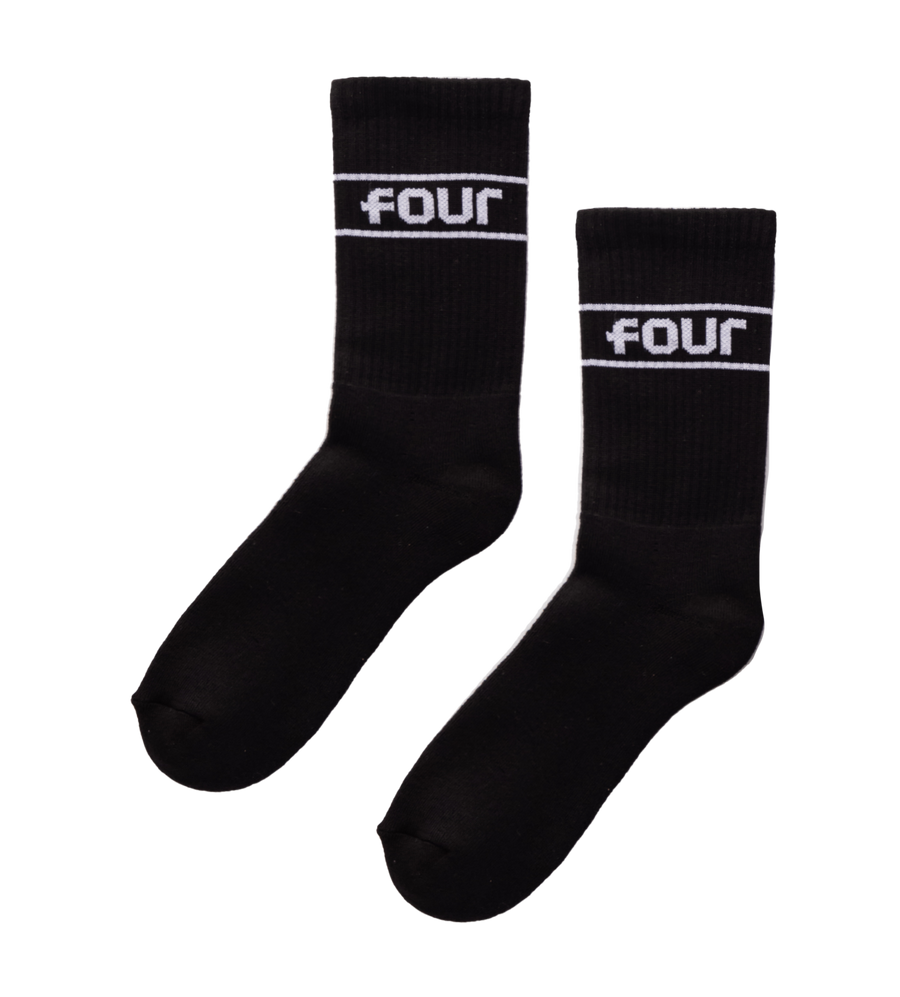 Stripe Socks Black