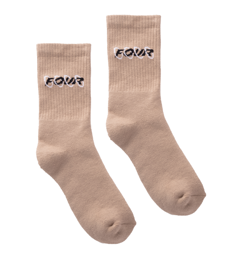 Circle Logo Socks Vintage Khaki