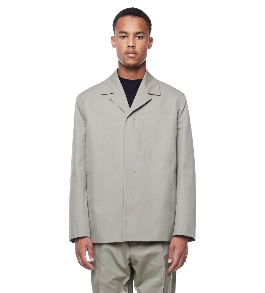 Long-sleeved Cotton-wool Jacket Khaki
