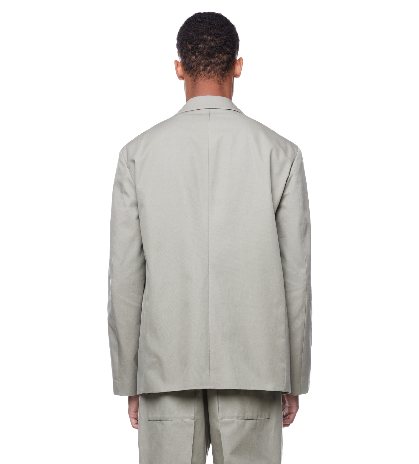 Long-sleeved Cotton-wool Jacket Khaki
