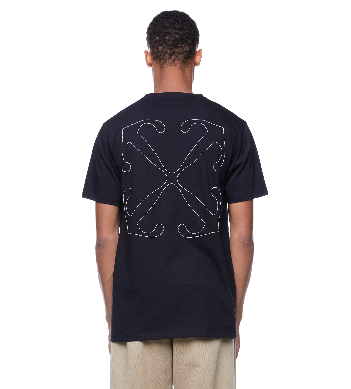 T-shirt Black White
