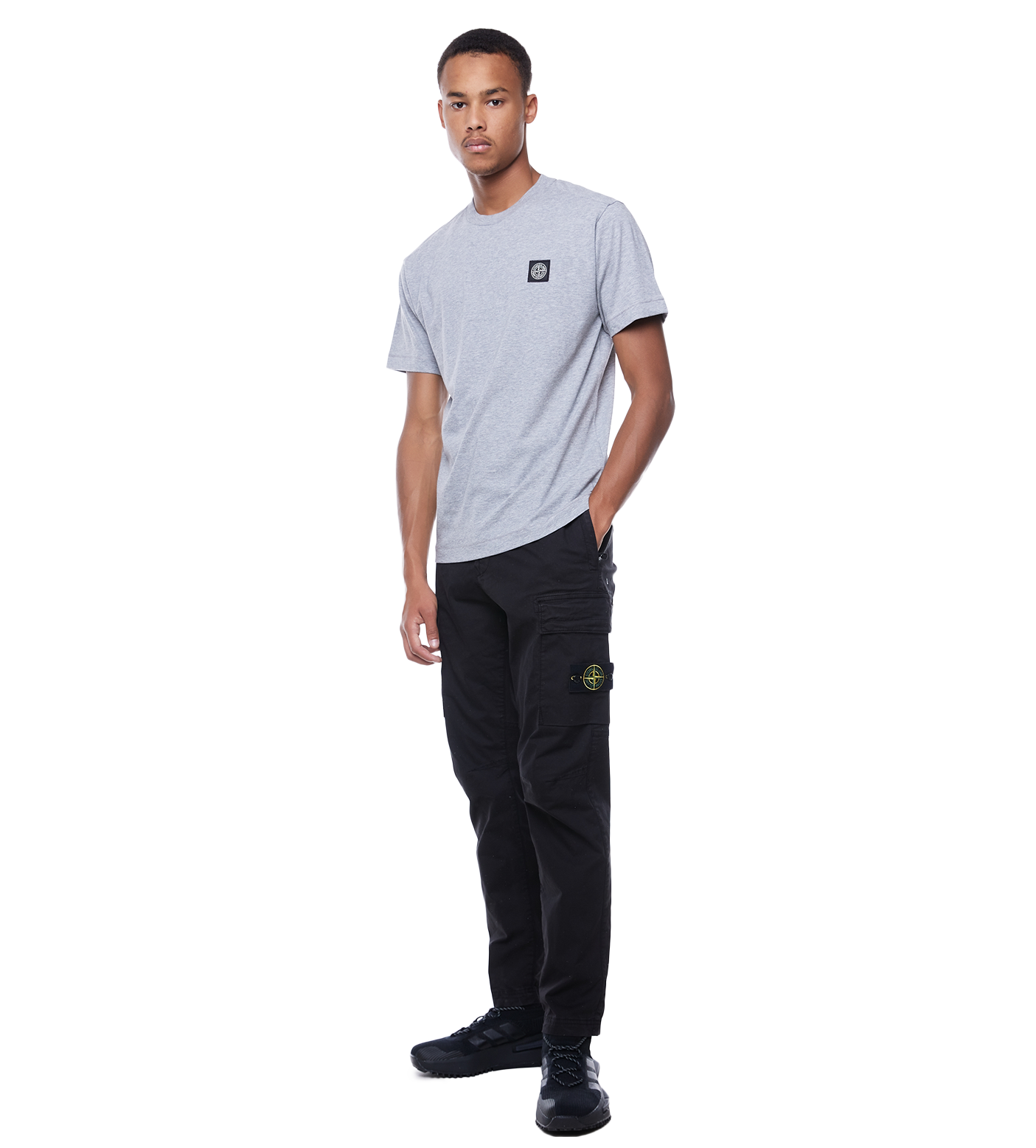 Compass Patch T-shirt Grey