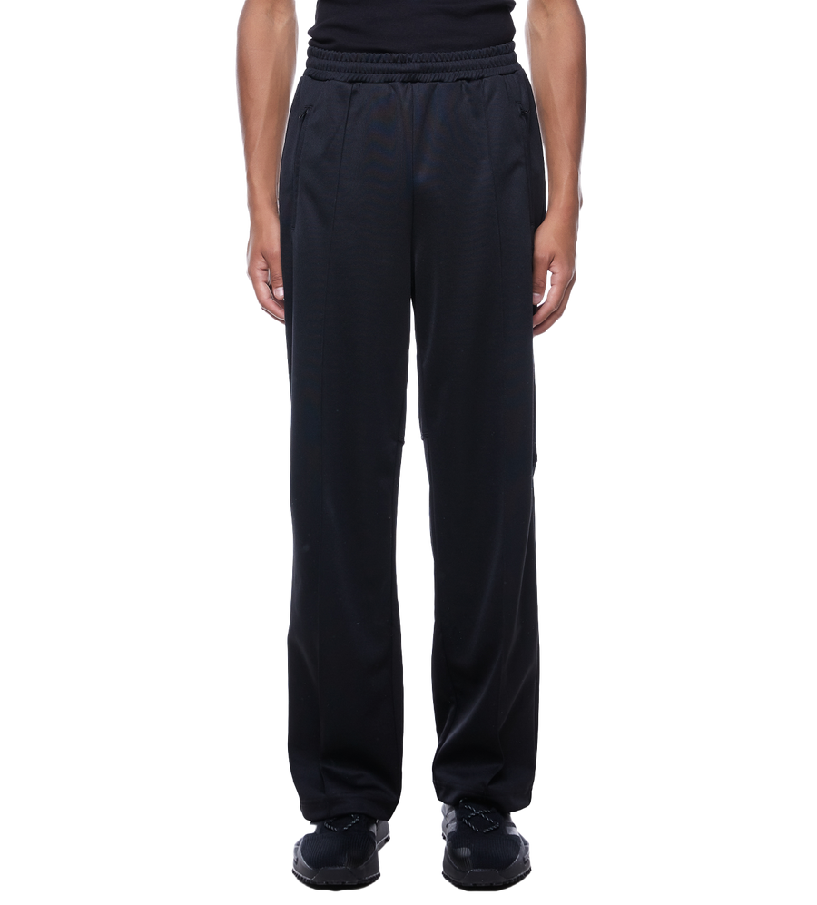 Piped-trim Track Pants Black