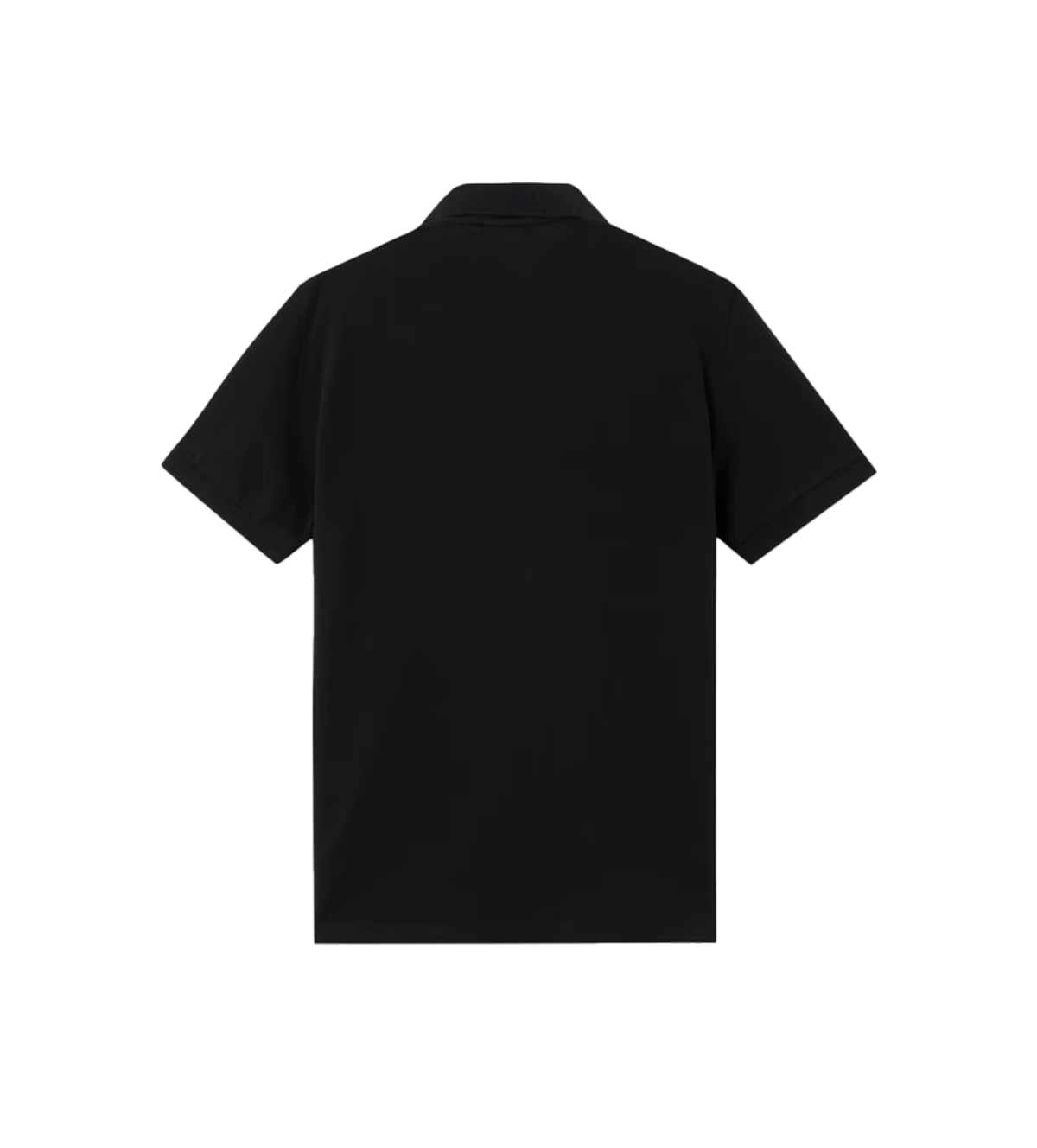 Organic Cotton Piqué Stretch Polo Shirt Black