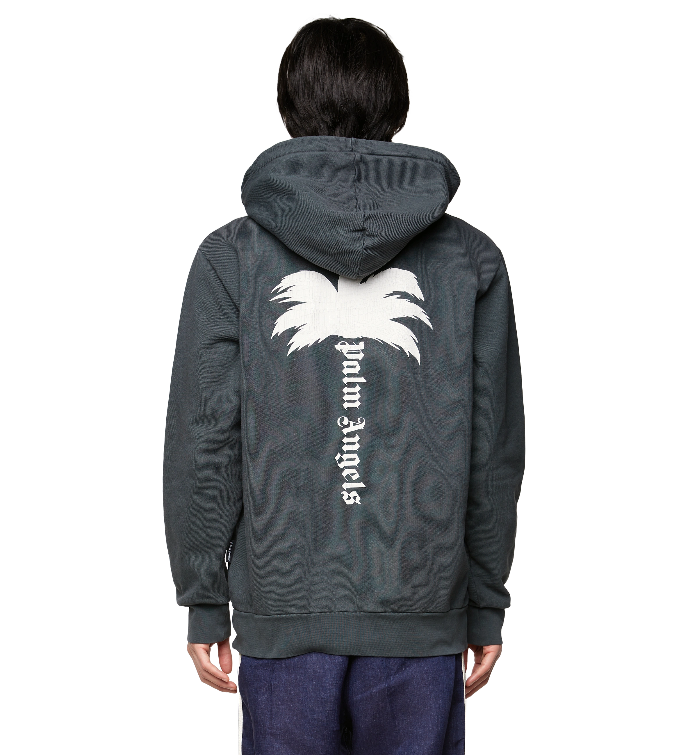 Palm Angels Gray Wings Hoodie