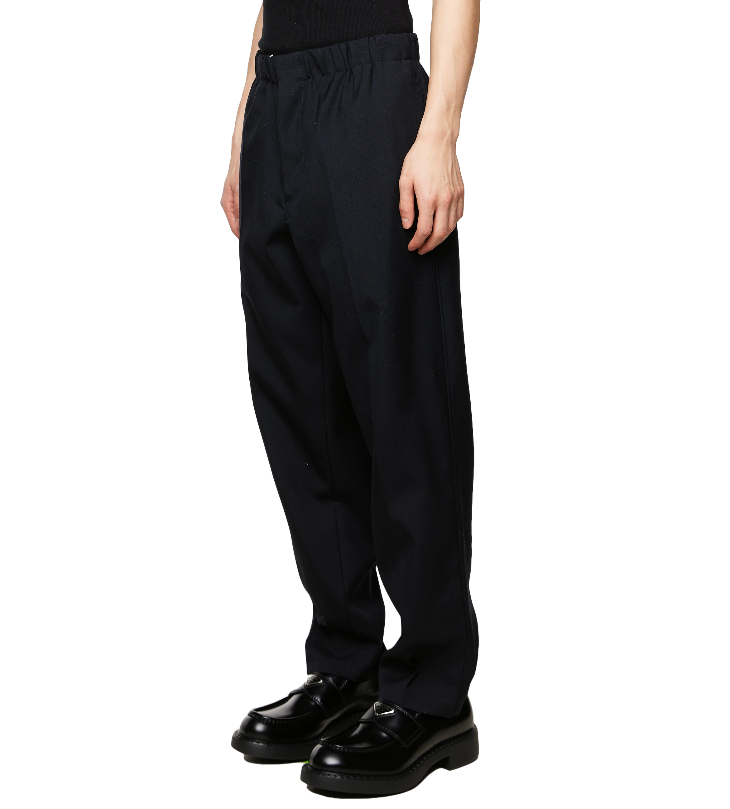 Tapered Trousers Navy