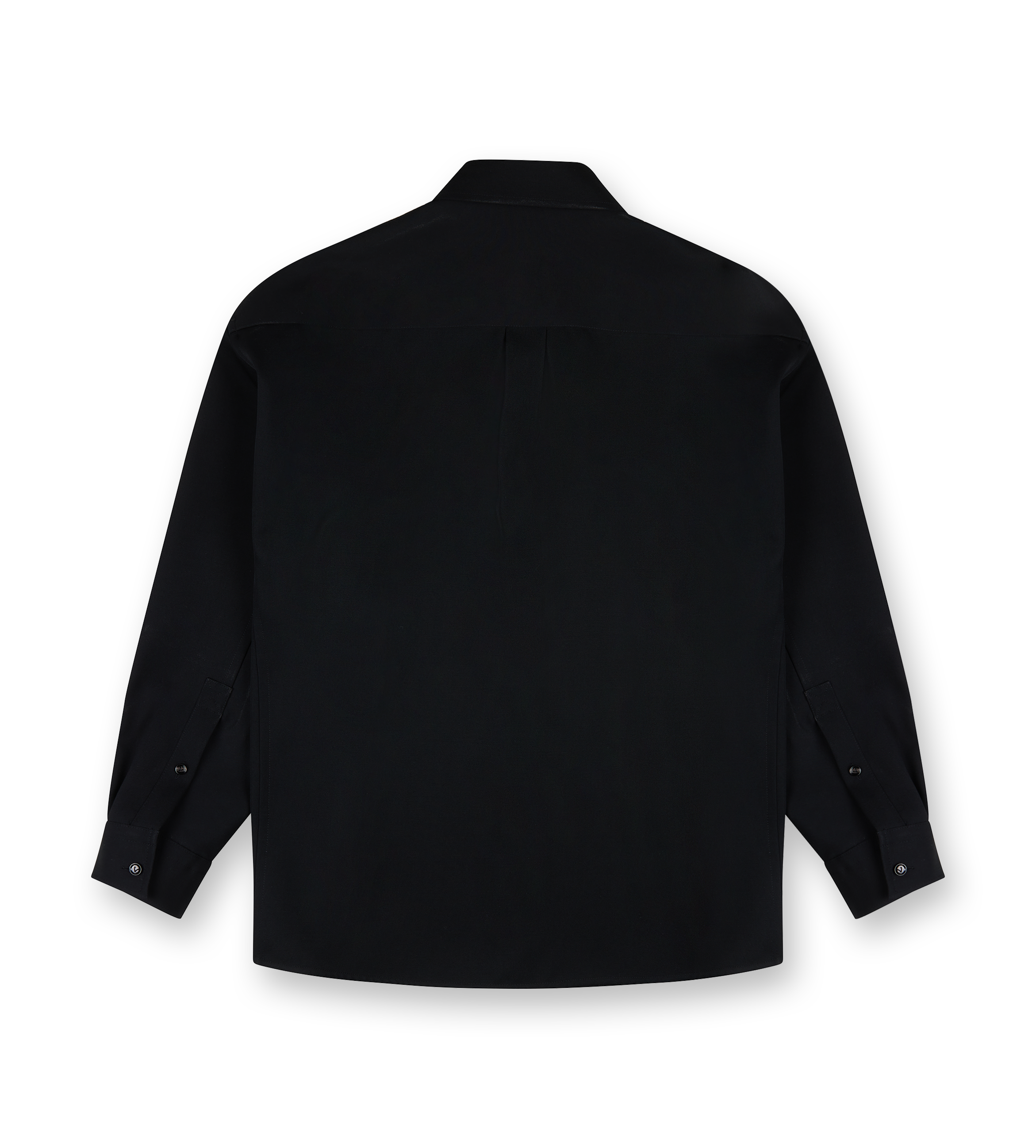 Wool Broadcloth Shirt Black
