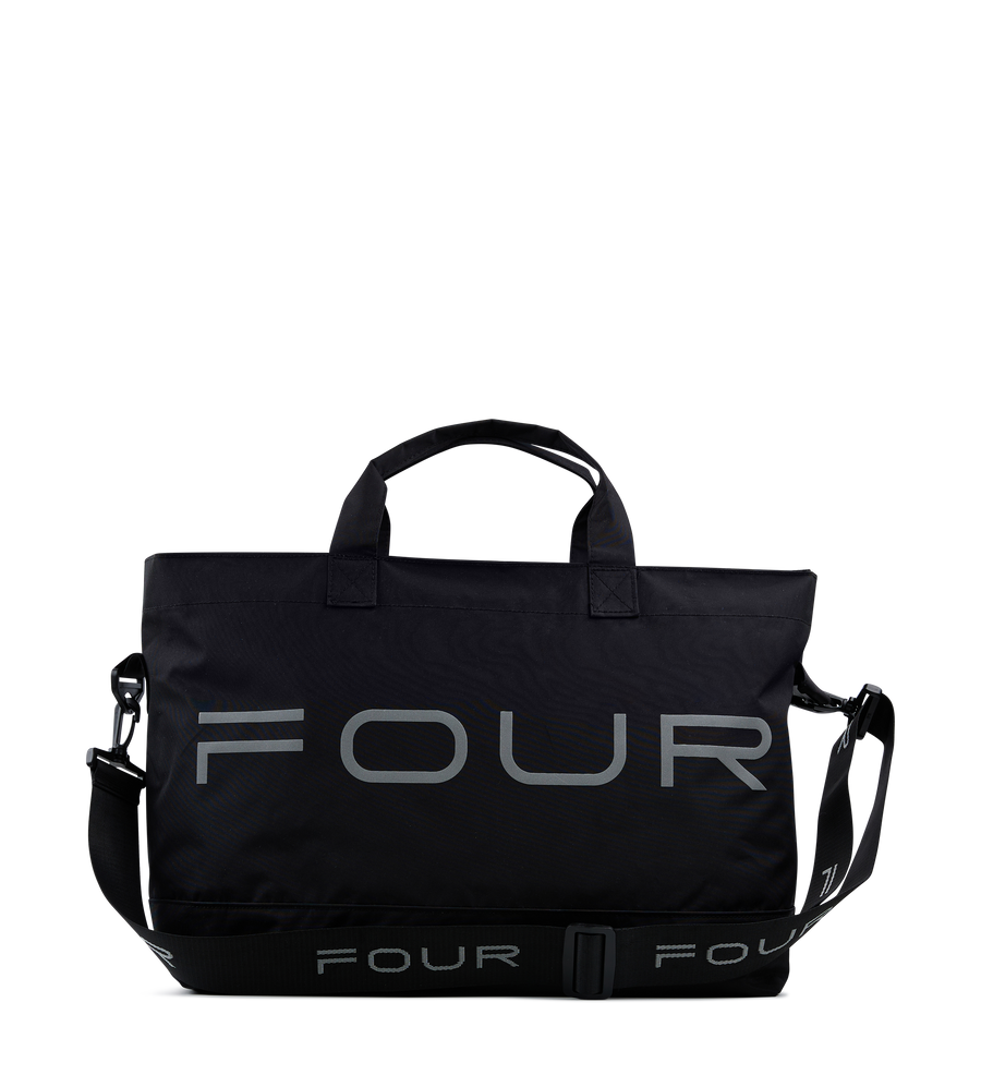 Nylon Reflective Sports Bag Black