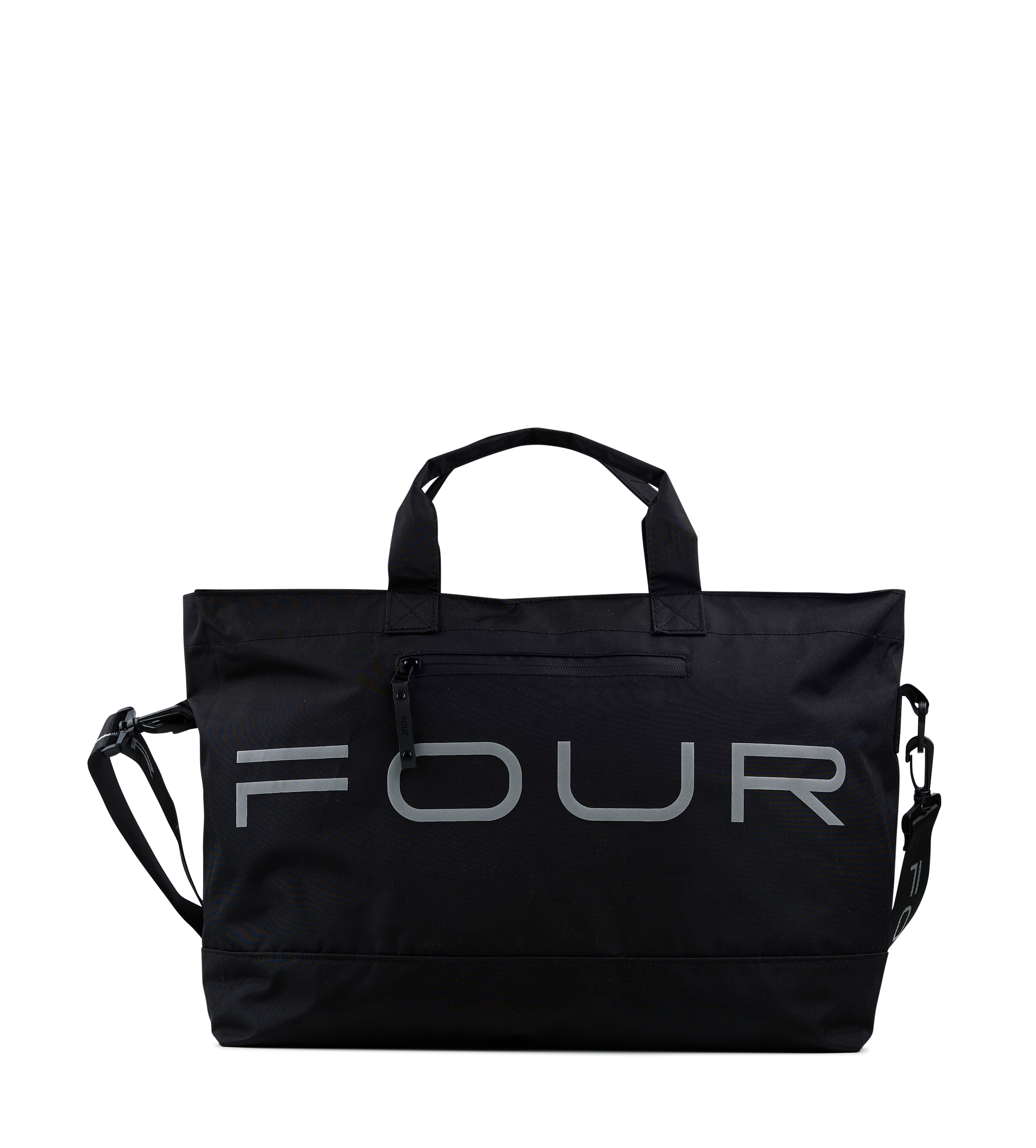 Nylon Reflective Sports Bag Black