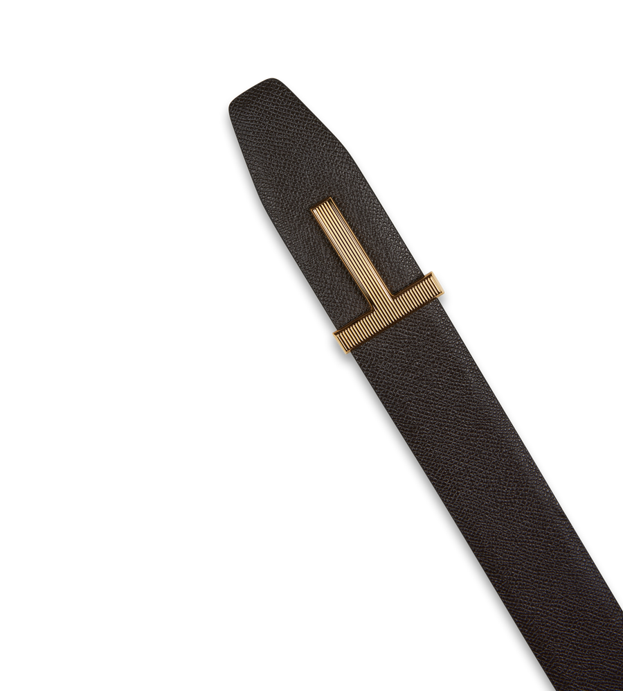 Reversible Full-Grain Leather Belt Chocolate