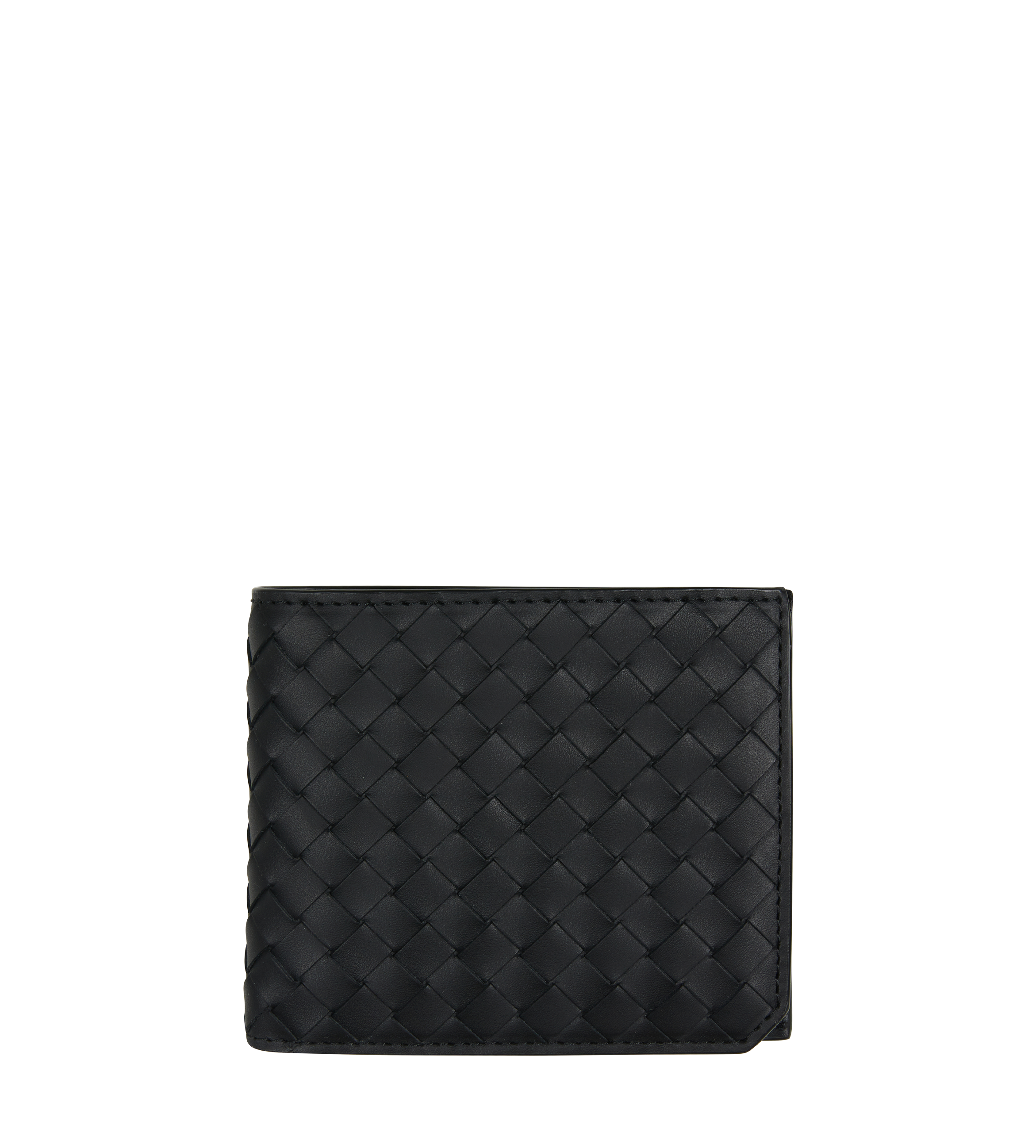 Intrecciato Piccolo Bi-Fold Wallet Black