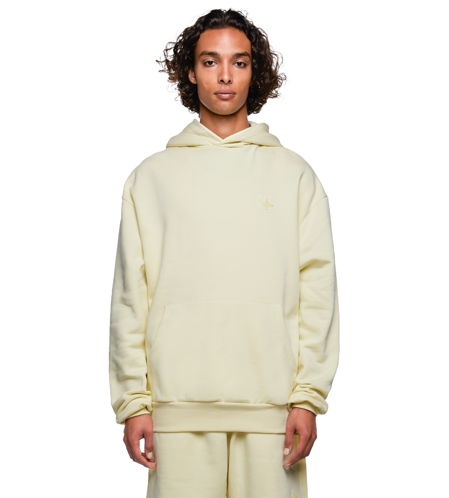 SD Outline Logo Hoodie Pastel Yellow
