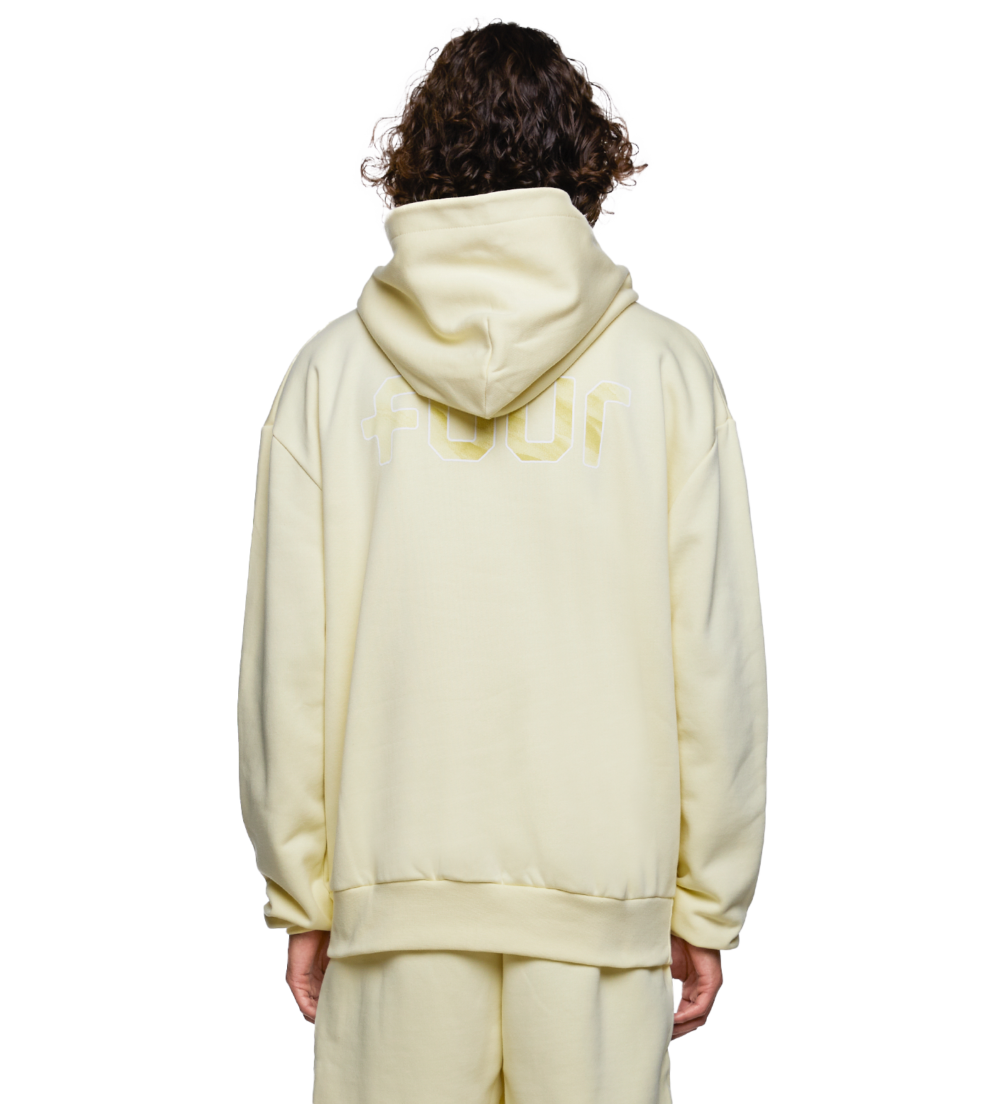 SD Outline Logo Hoodie Pastel Yellow