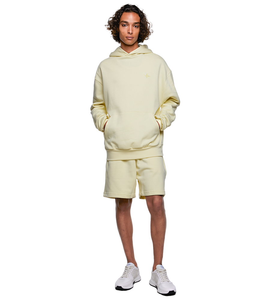 SD Outline Logo Hoodie Pastel Yellow