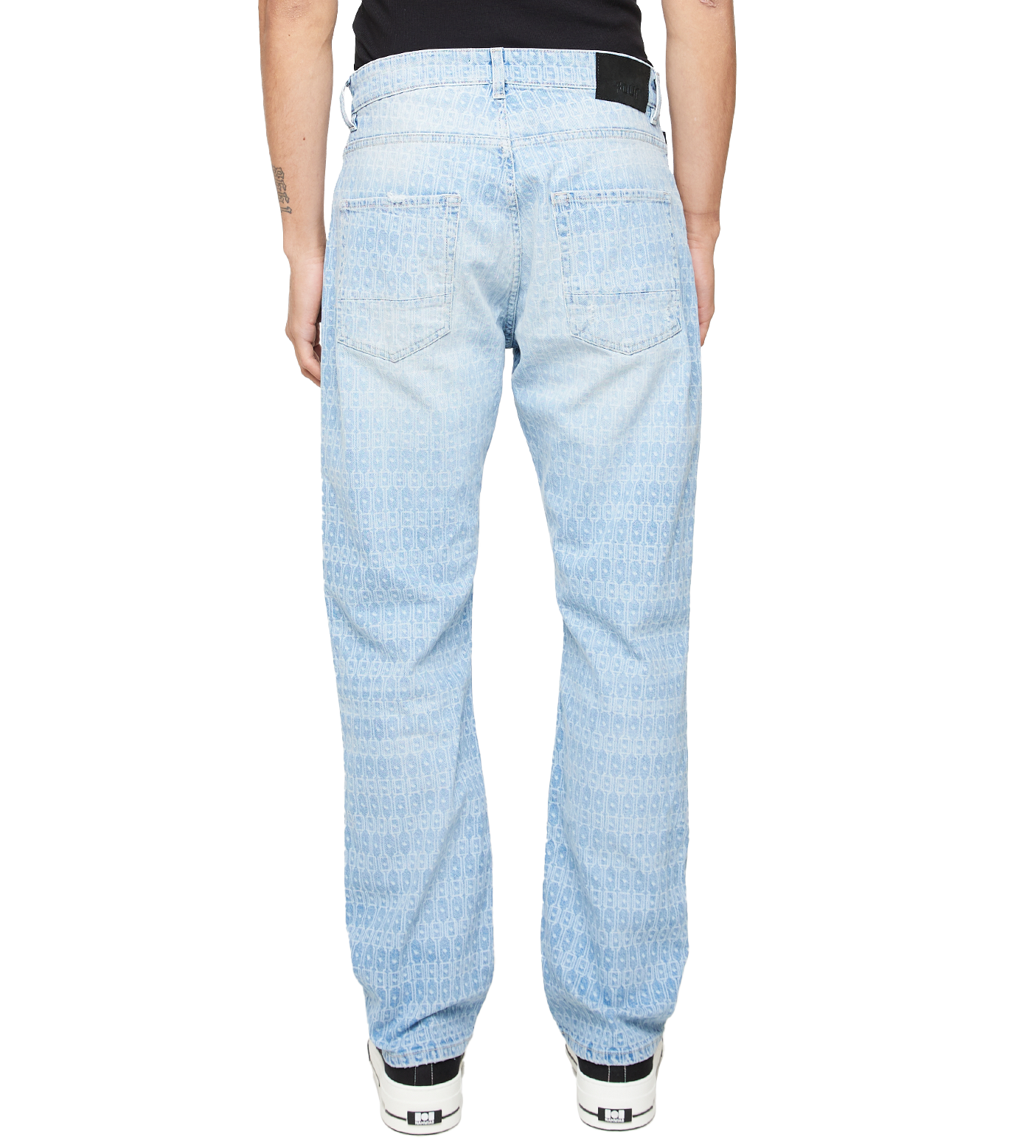 C5 Denim Straight Fit Monogram Laser Light Wash