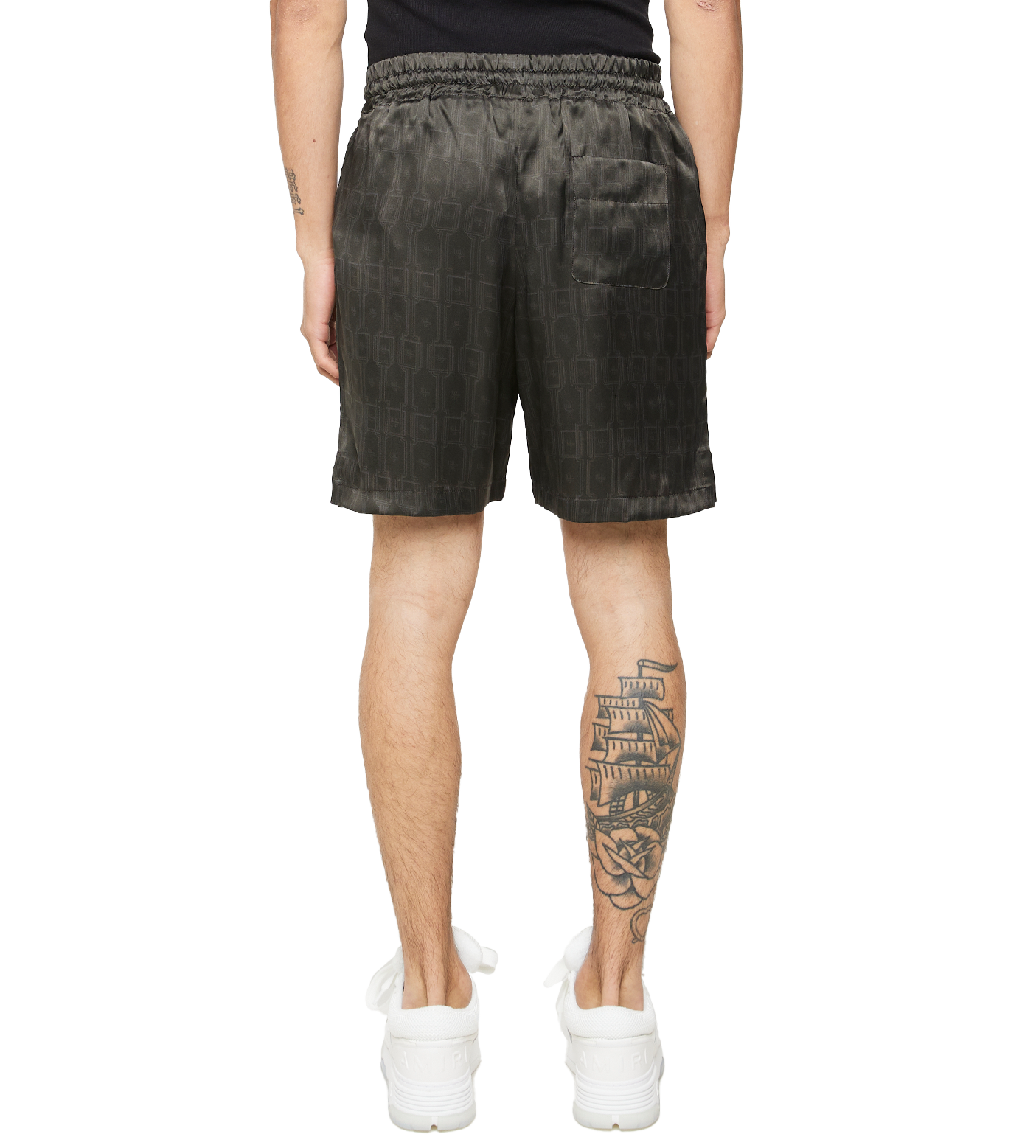 C5 Silk Short Monogram Black