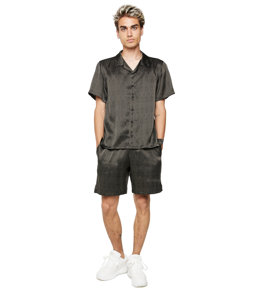 C5 Silk Short Monogram Black