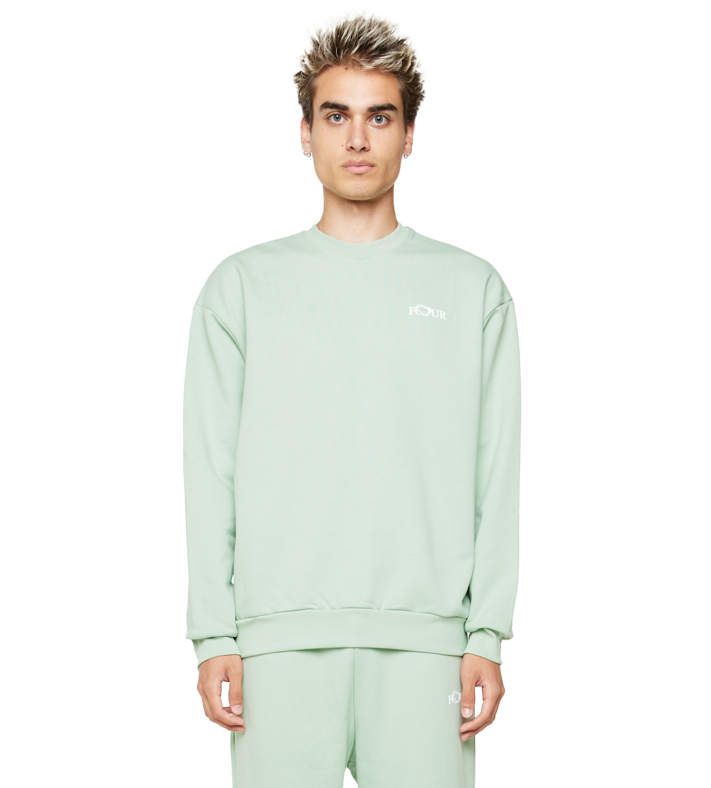 C5 Wavy Logo Crewneck Frosty Green