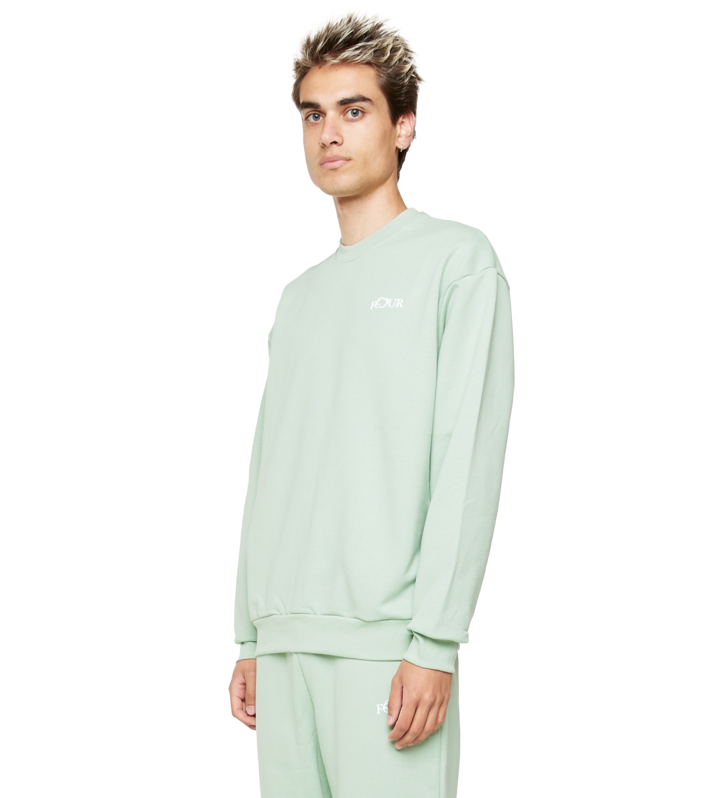 C5 Wavy Logo Crewneck Frosty Green
