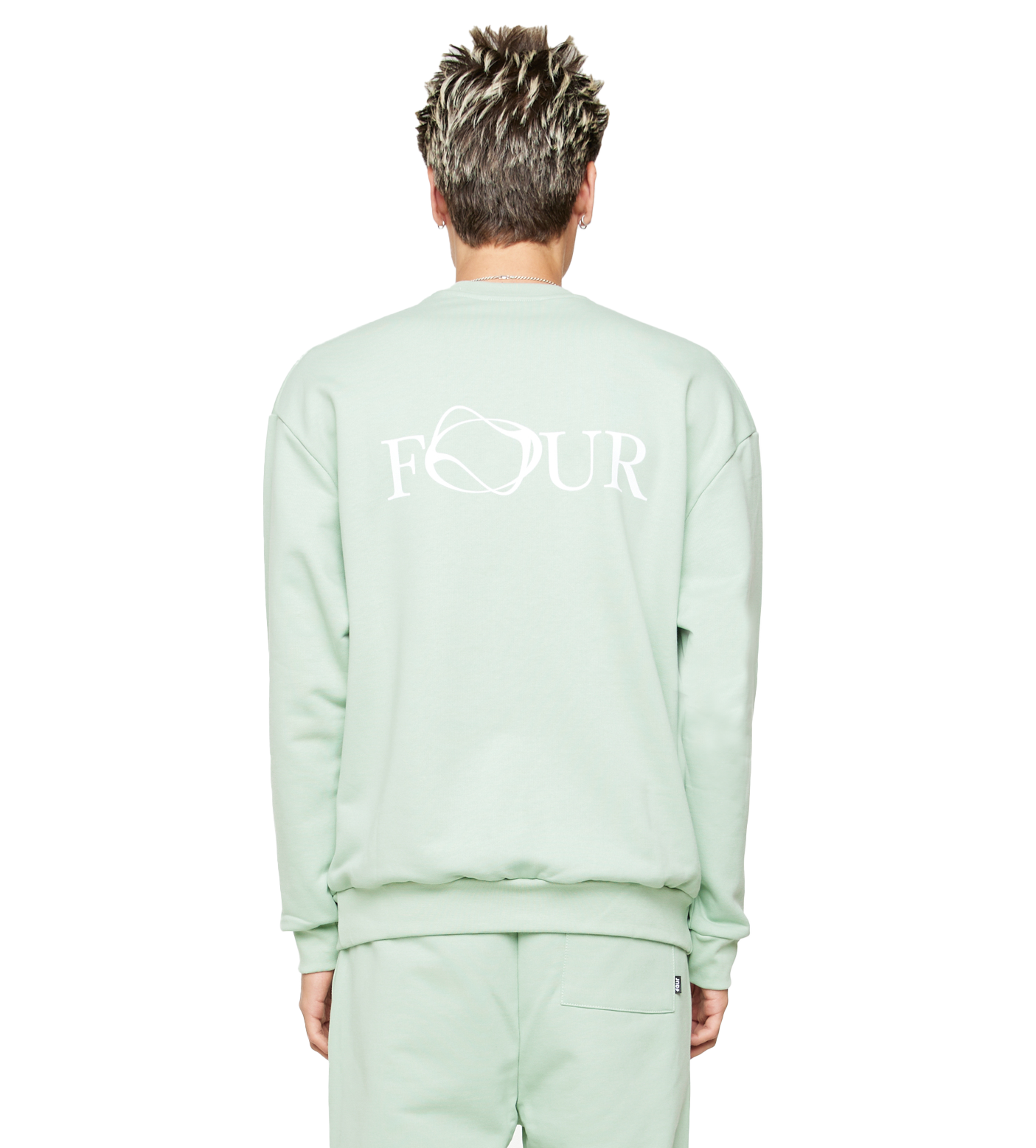 C5 Wavy Logo Crewneck Frosty Green