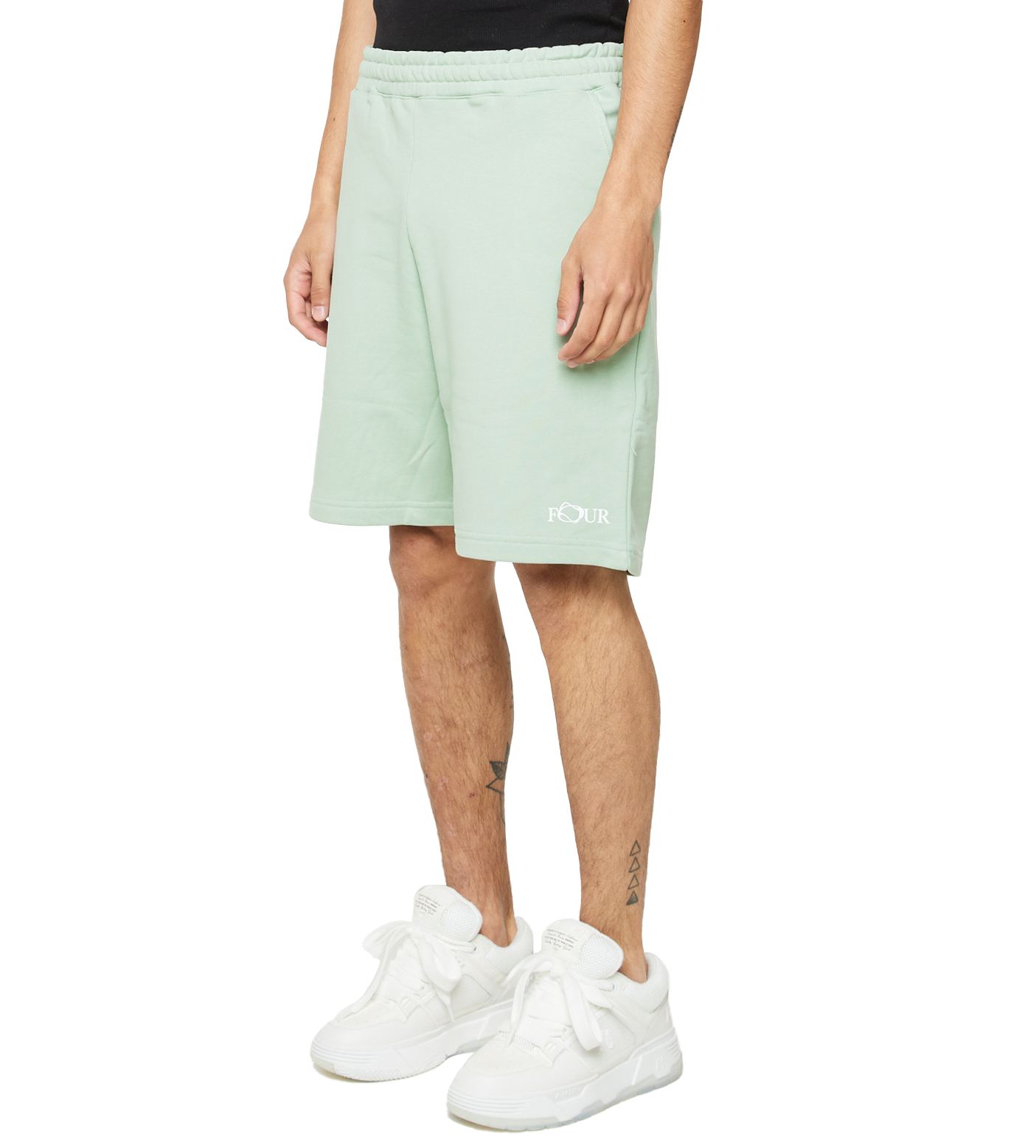 C5 Wavy Logo Shorts Frosty Green
