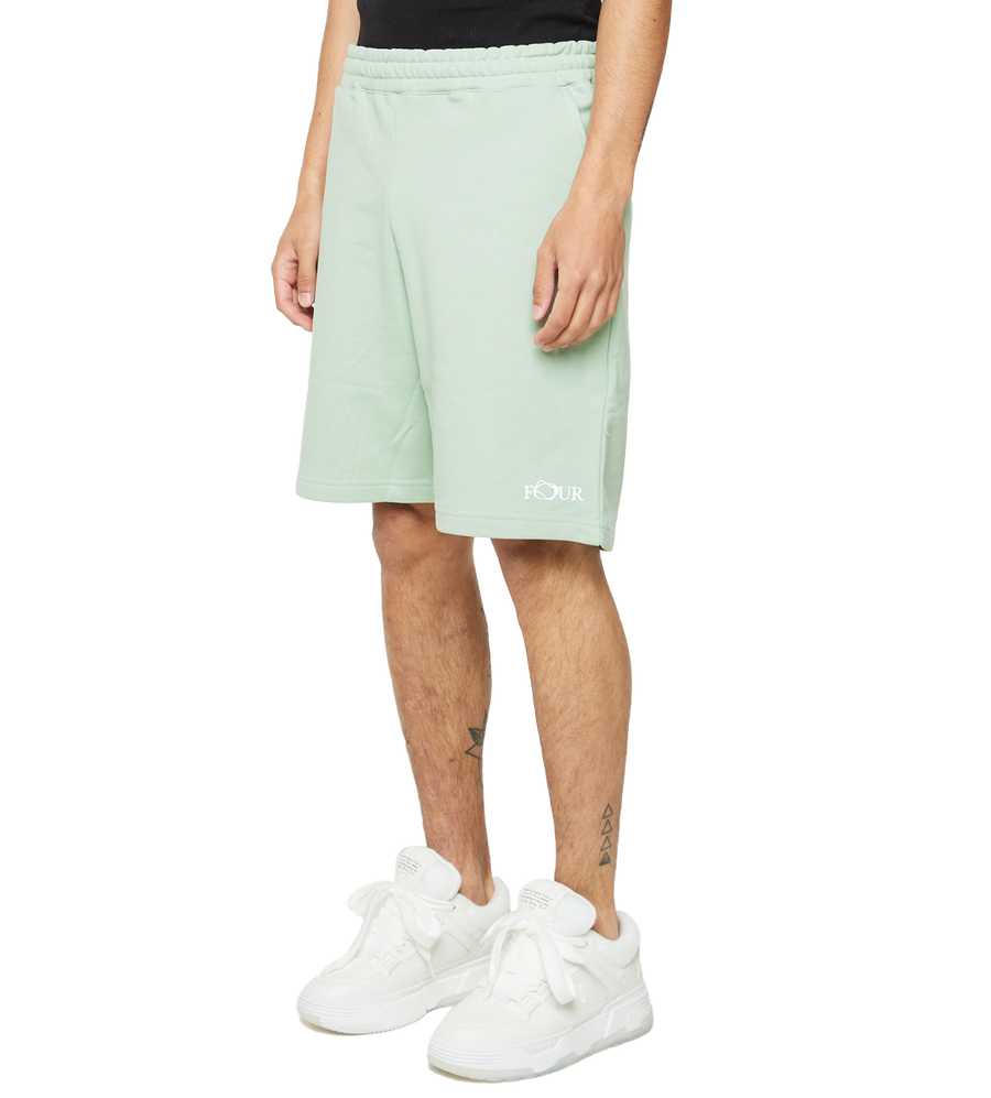 C5 Wavy Logo Shorts Frosty Green