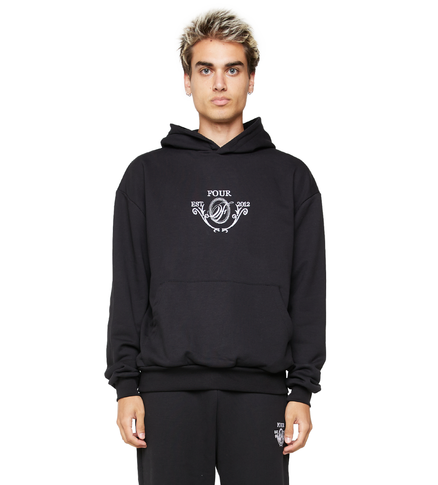 C5 Crest Logo Hoodie Black