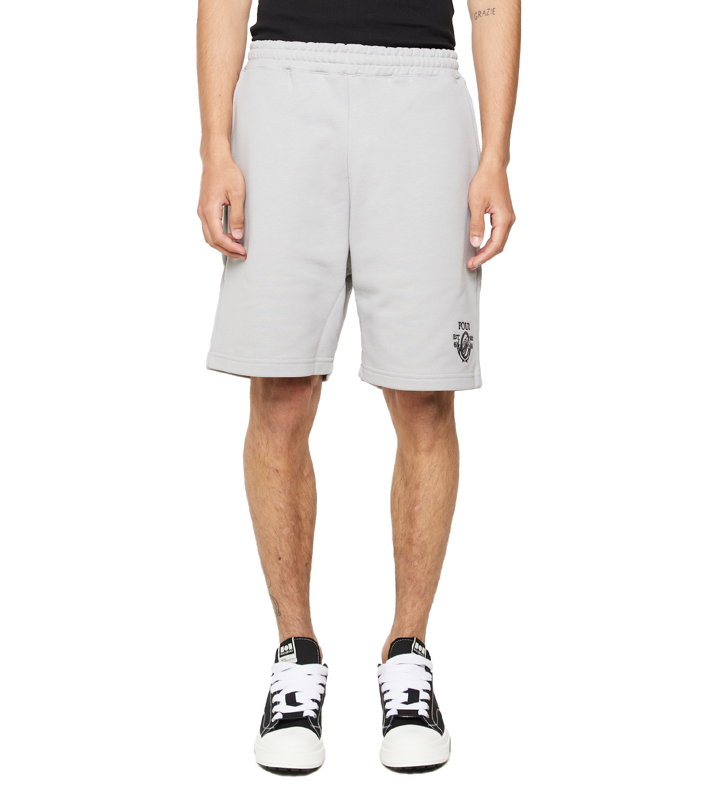 C5 Crest Logo Shorts Limestone