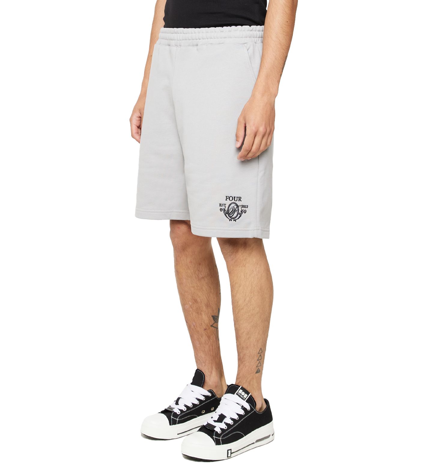 C5 Crest Logo Shorts Limestone