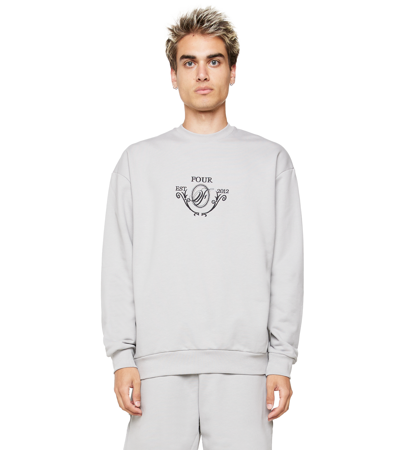 C5 Crest Logo Crewneck Limestone