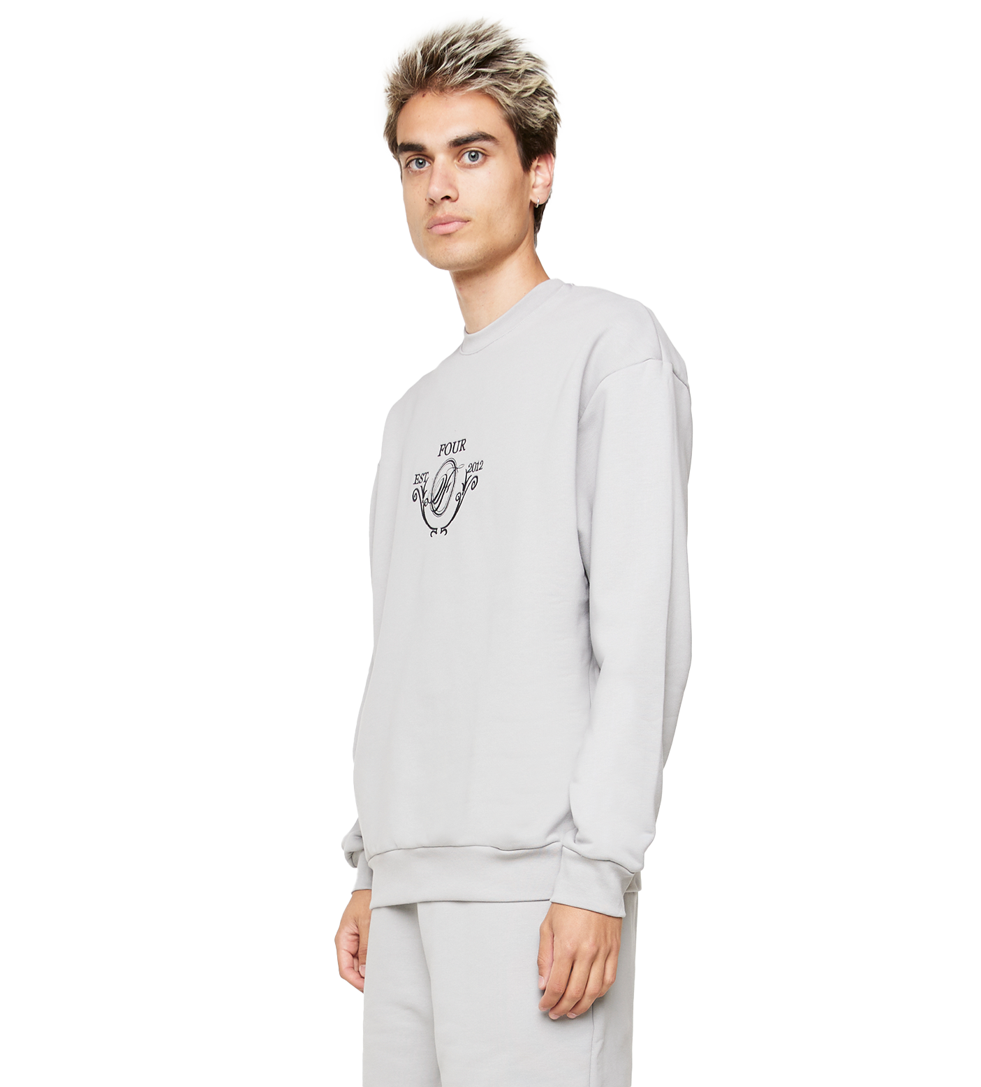 C5 Crest Logo Crewneck Limestone