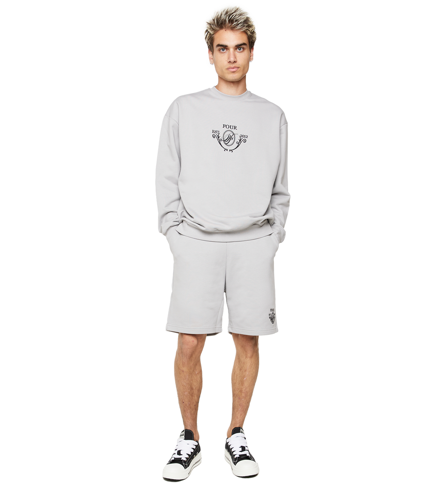 C5 Crest Logo Crewneck Limestone