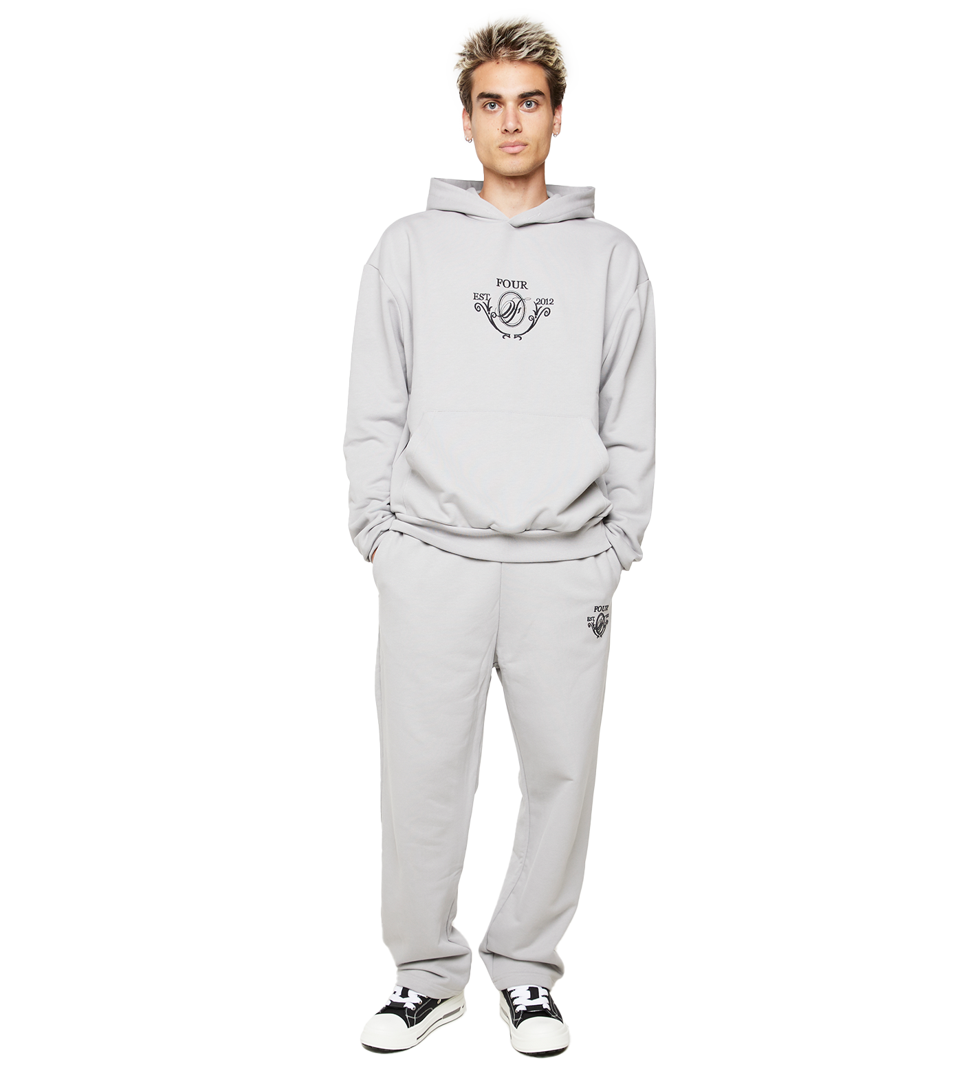 C5 Crest Logo Hoodie Limestone