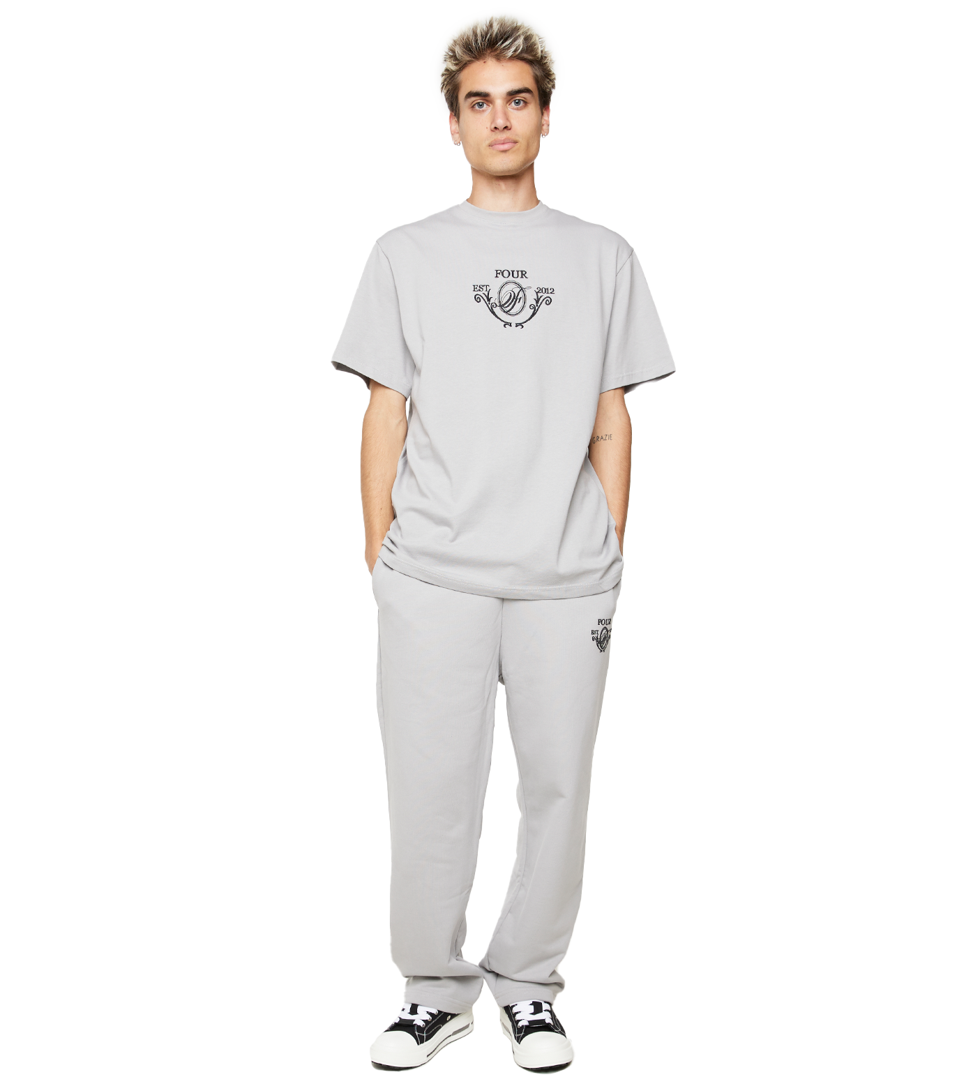 C5 Crest Logo T-shirt Limestone
