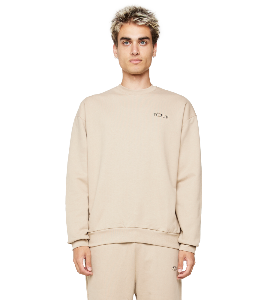 C5 Wavy Logo Crewneck Trench Coat