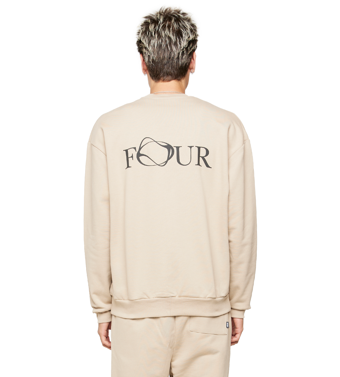 C5 Wavy Logo Crewneck Trench Coat