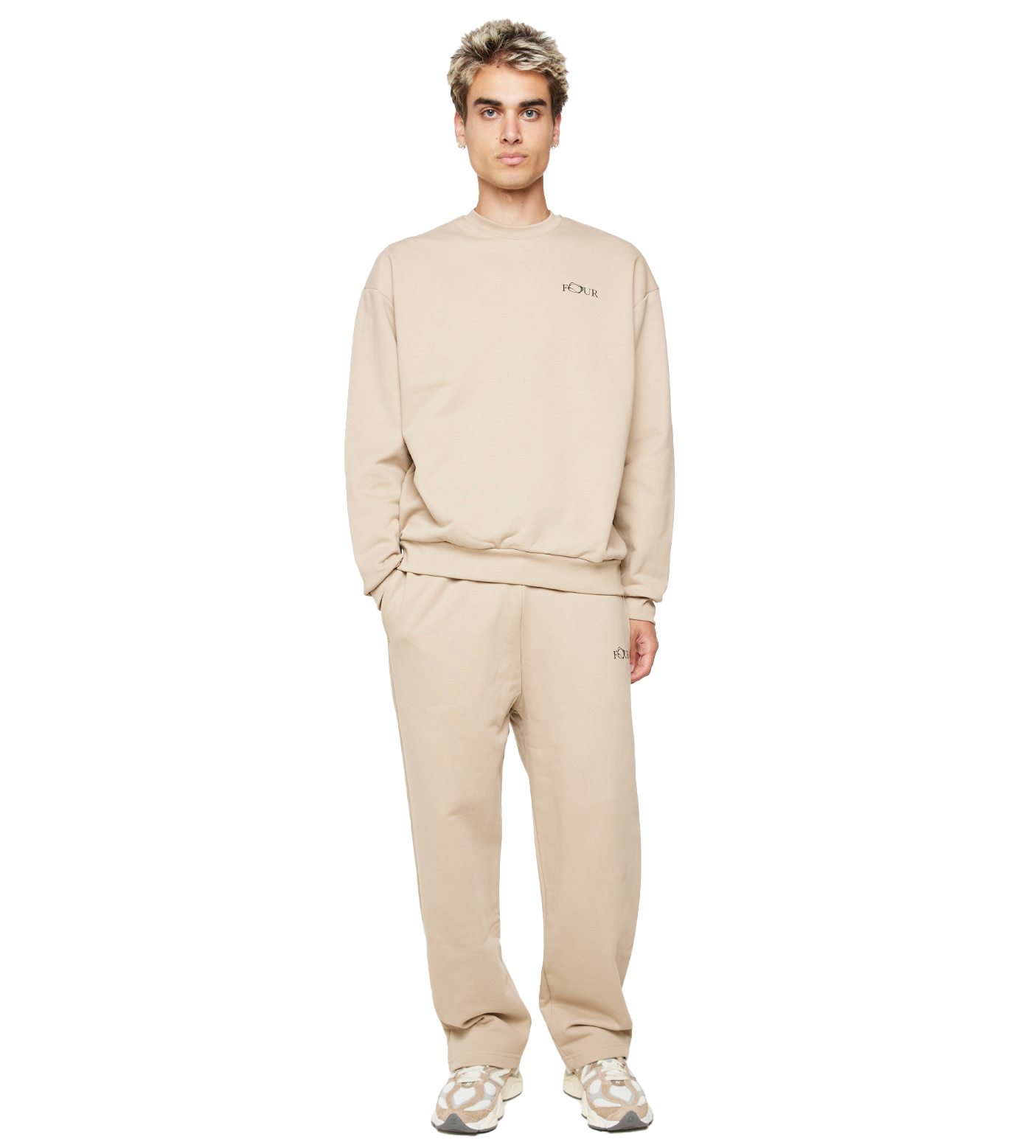 C5 Wavy Logo Crewneck Trench Coat