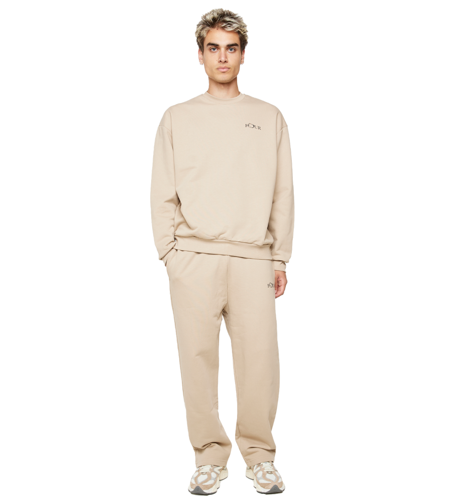 C5 Wavy Logo Crewneck Trench Coat