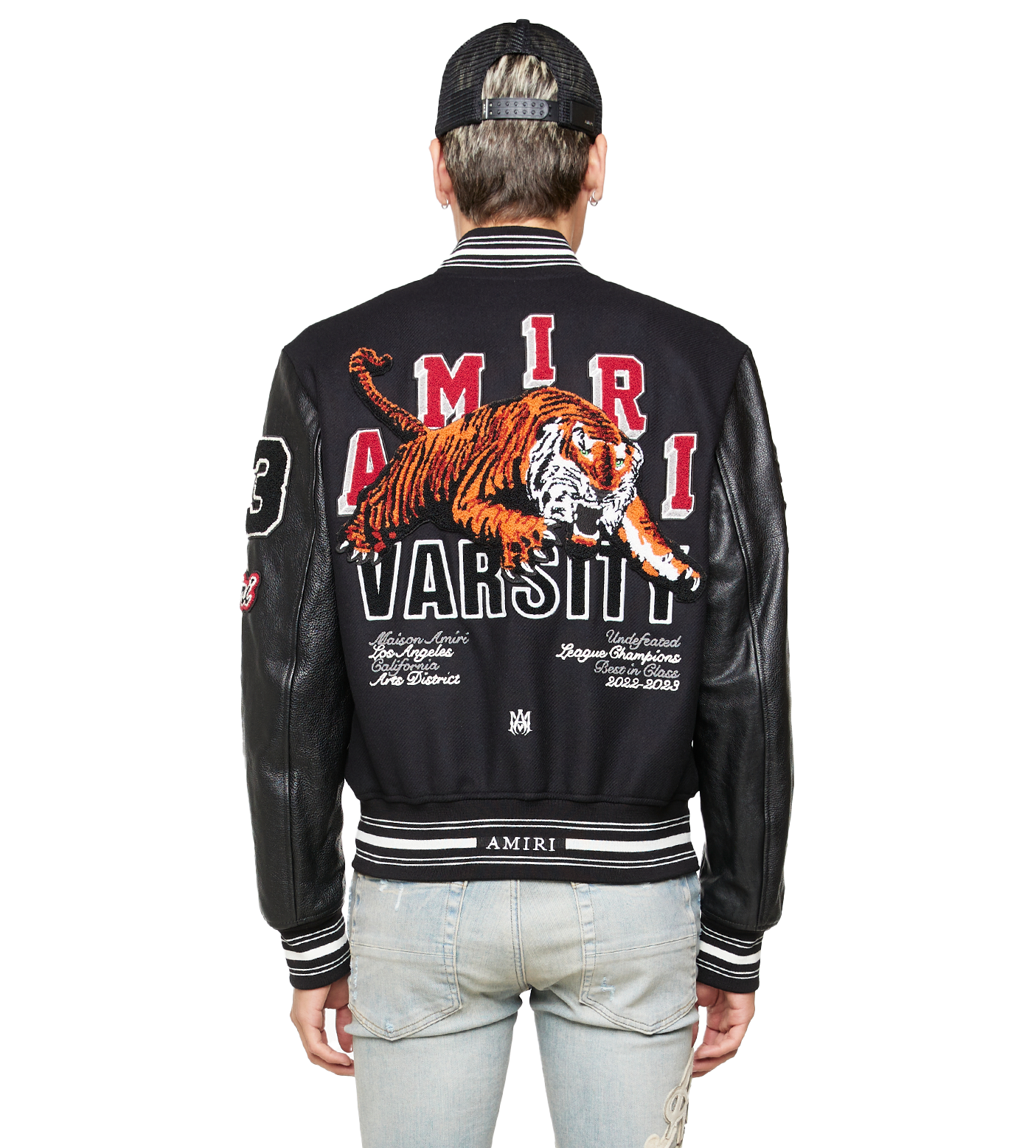Logo-Patch Varsity Jacket Black
