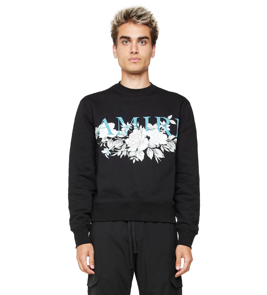 Logo-Print Cotton Sweatshirt Black