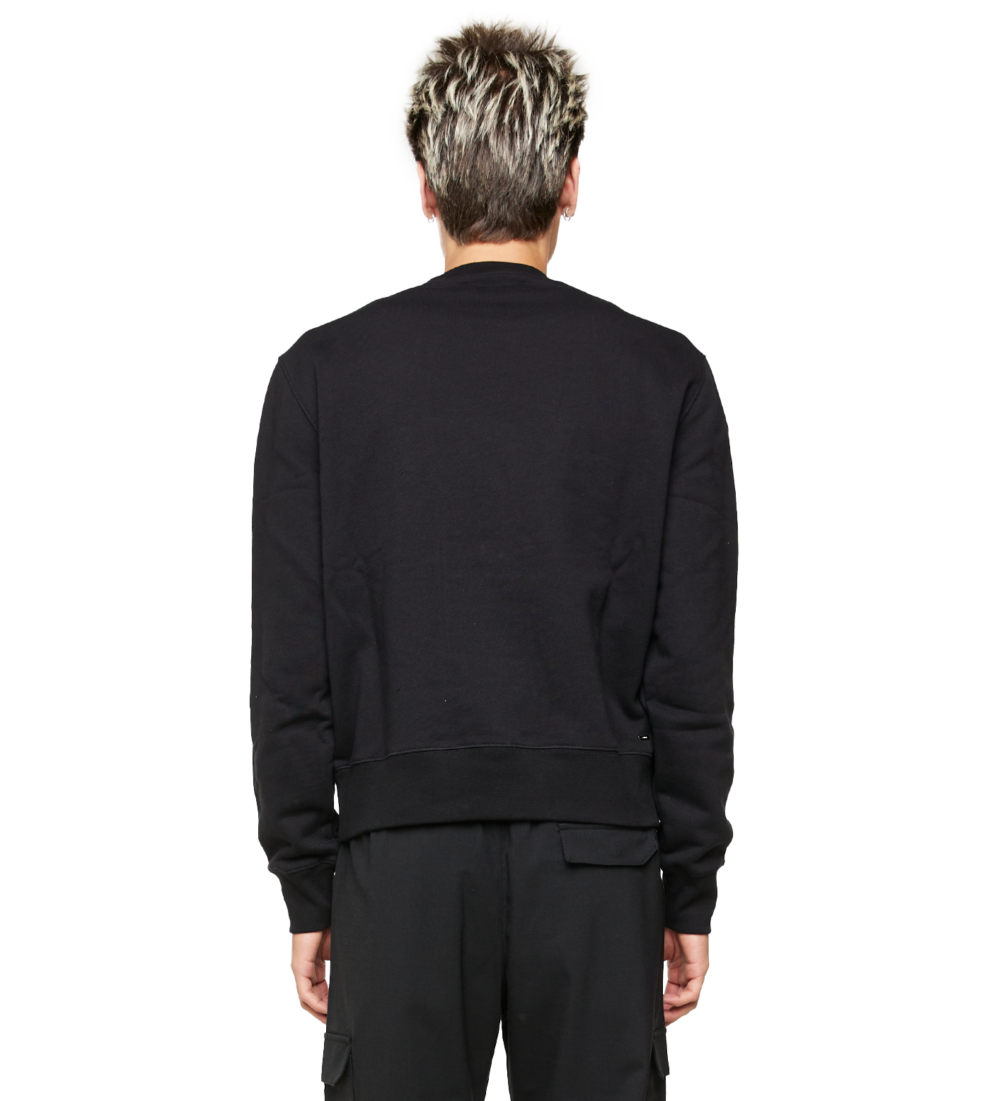 Logo-Print Cotton Sweatshirt Black