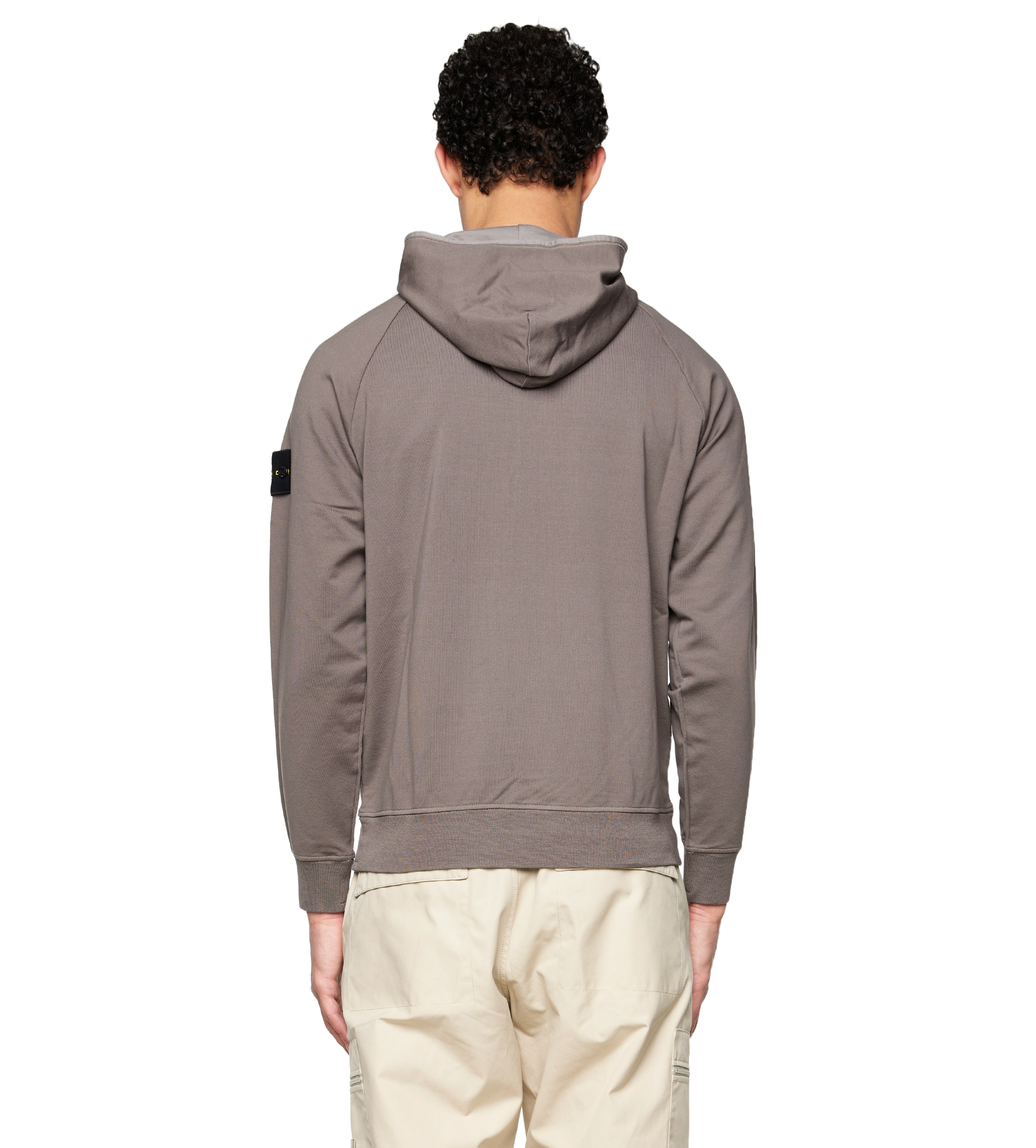 Compass Patch Hoodie Beige