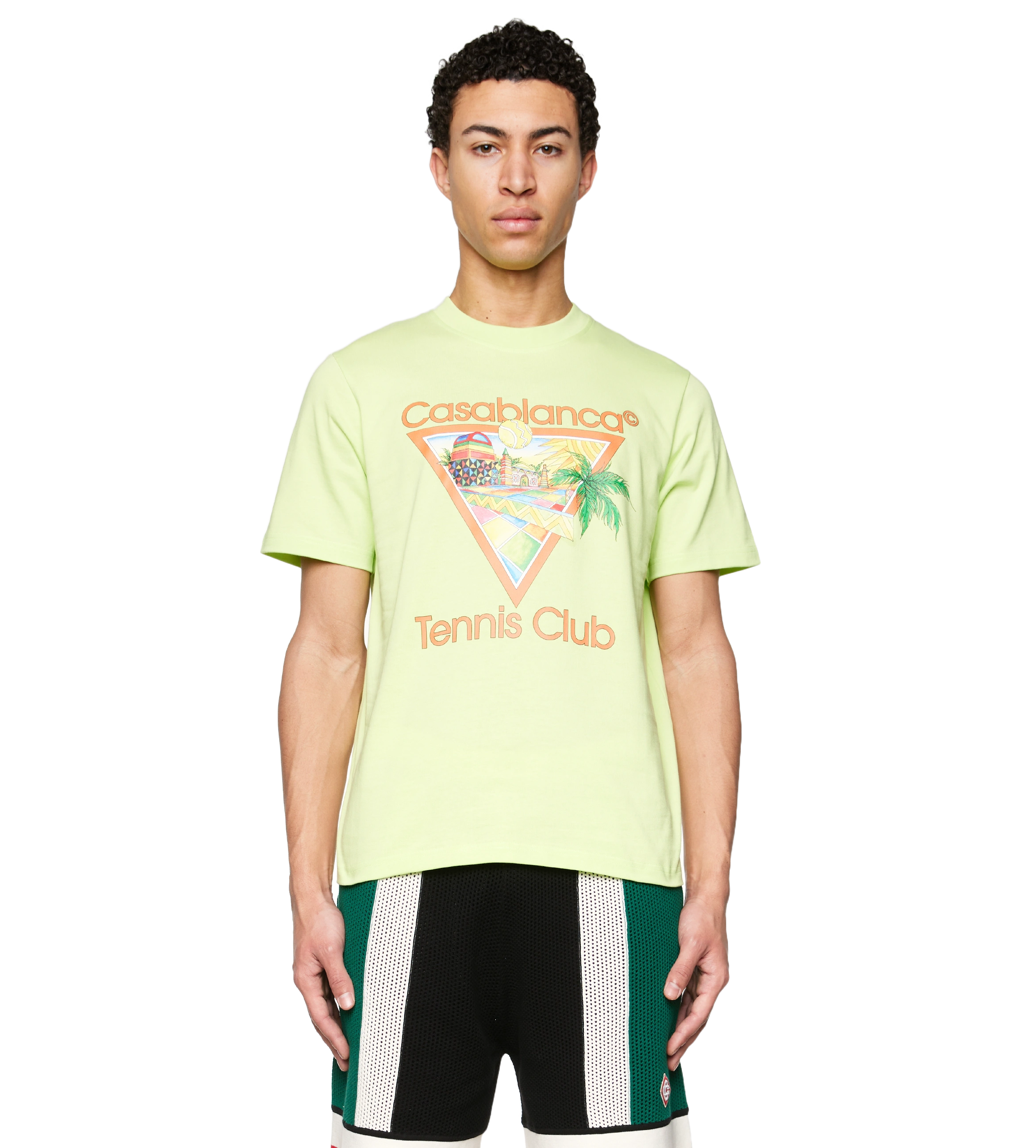Afro Cubism Tennis Club T-Shirt Green