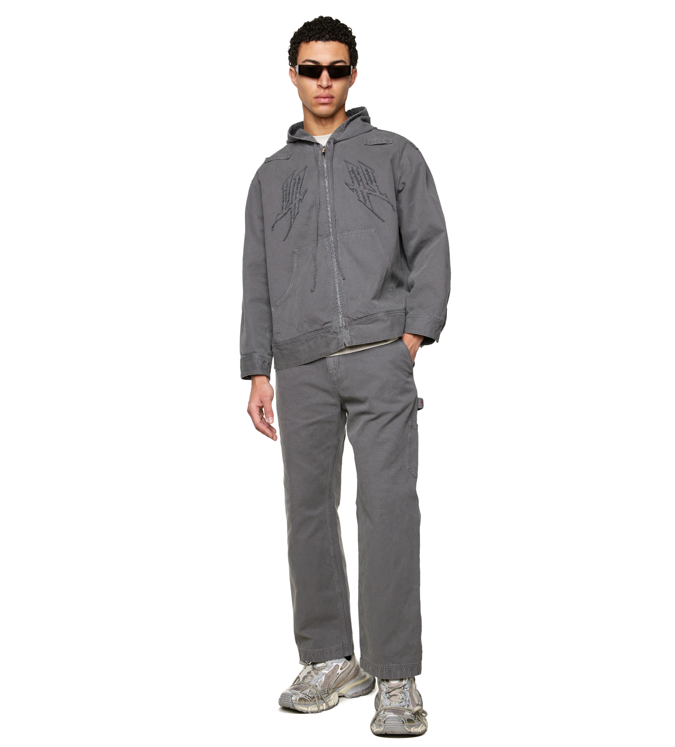 Zip-Up Vest Cool Grey