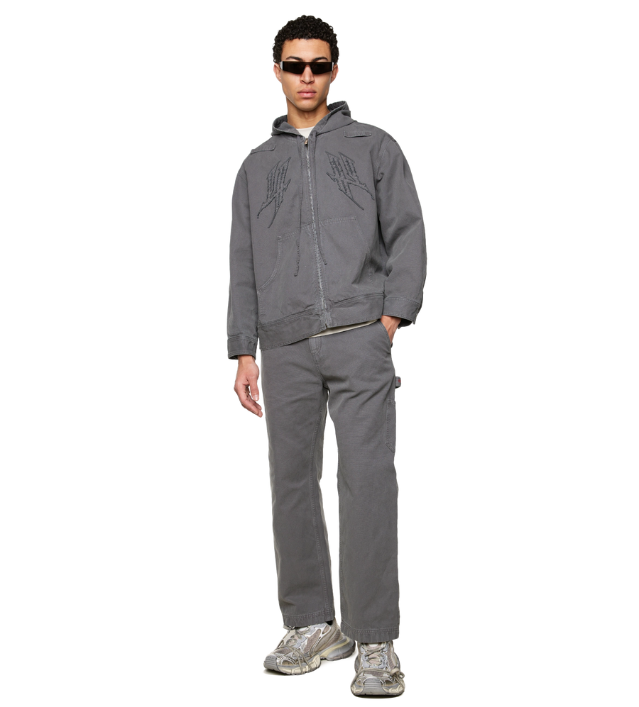 Zip-Up Vest Cool Grey