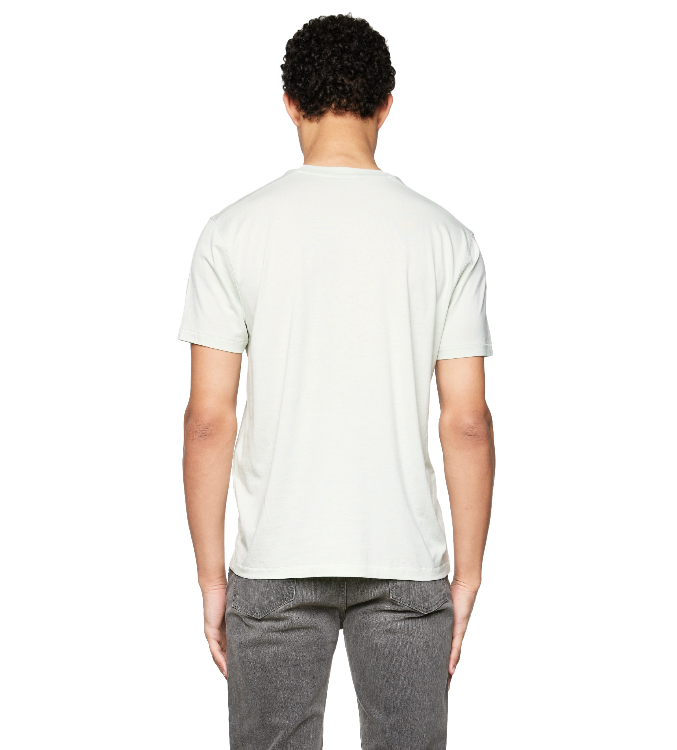 Lyocell Cotton Crewneck T-Shirt Pale Mint