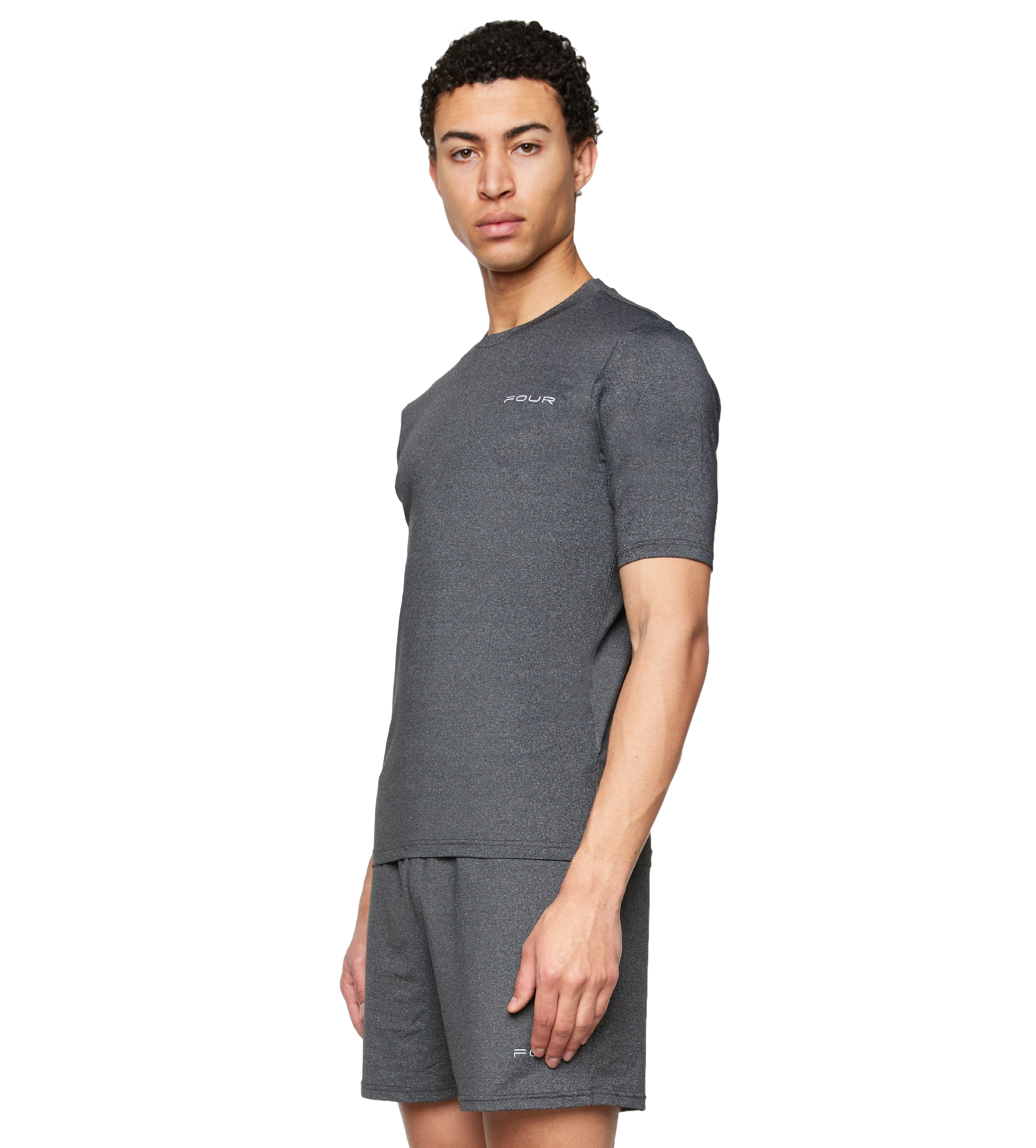 Sportswear T-shirt Melange Dark Grey